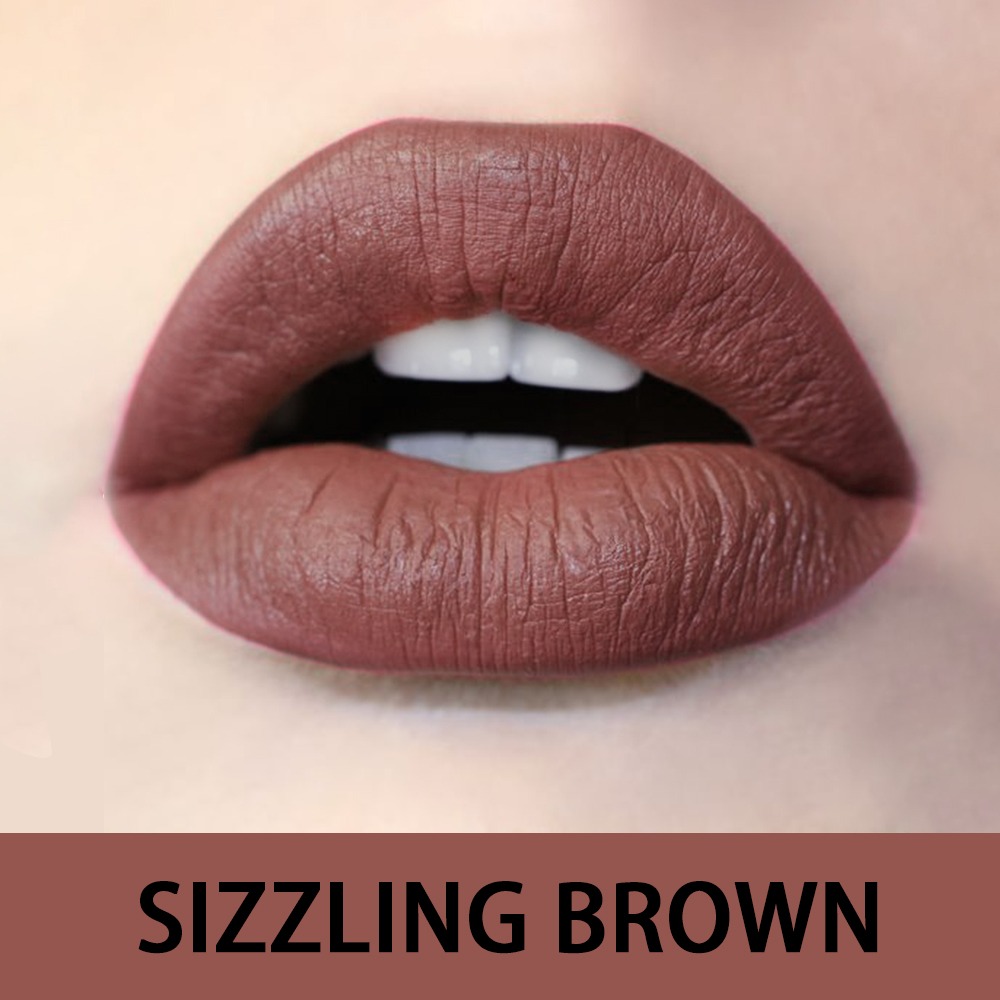Sizzling Brown-Matte Lipsticks